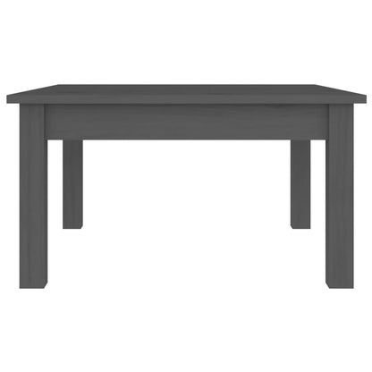 vidaXL Couchtisch Grau 55x55x30 cm Massivholz Kiefer