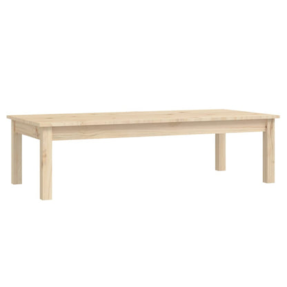 vidaXL Couchtisch 110x50x30 cm Massivholz Kiefer