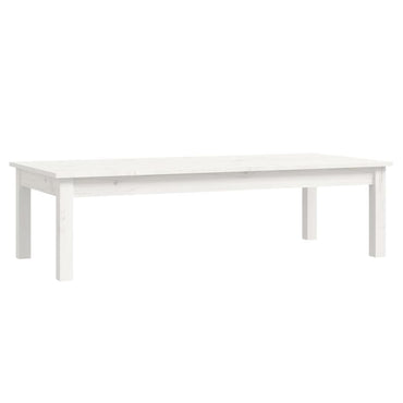 vidaXL Couchtisch Weiß 110x50x30 cm Massivholz Kiefer