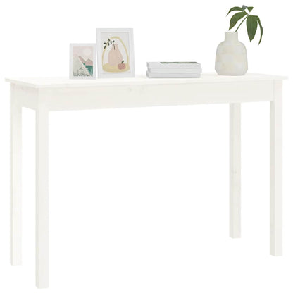 vidaXL Konsolentisch Weiß 110x40x75 cm Massivholz Kiefer