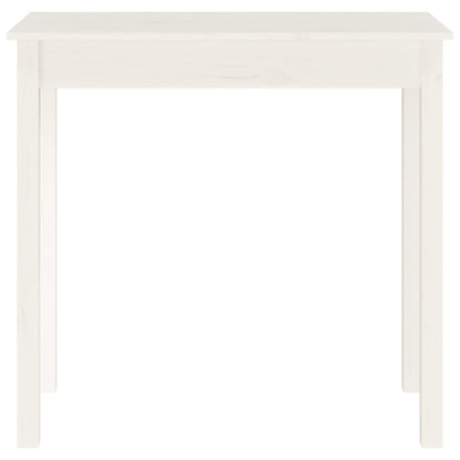 vidaXL Table Console Blanche 80x40x75 cm Bois de Pin Massif