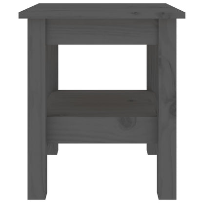 vidaXL Couchtisch Grau 35x35x40 cm Massivholz Kiefer