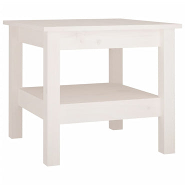 vidaXL Couchtisch Weiß 45 x 45 x 40 cm Massivholz Kiefer