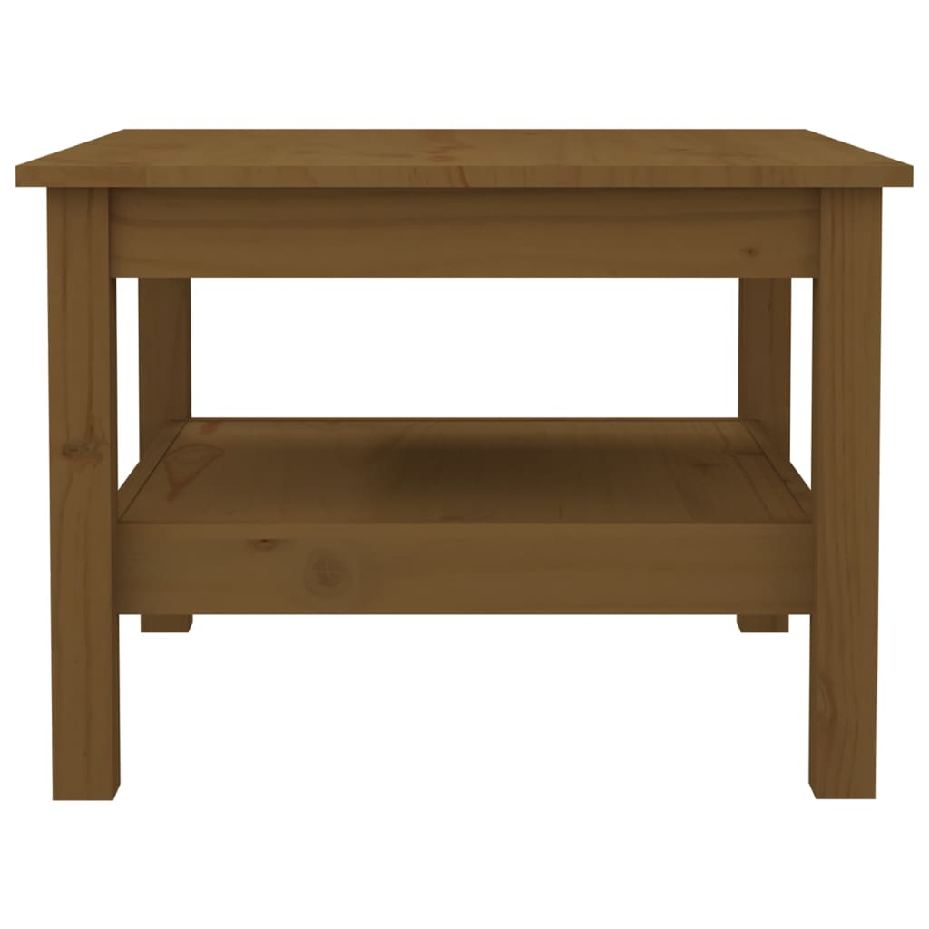 vidaXL Couchtisch Honigbraun 55x55x40 cm Massivholz Kiefer