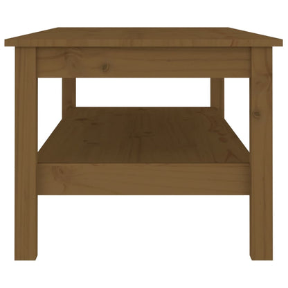 vidaXL Couchtisch Honigbraun 110x50x40 cm Massivholz Kiefer