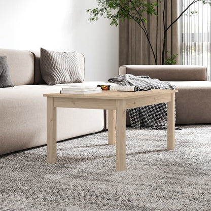 vidaXL Couchtisch 80x50x40 cm Massivholz Kiefer