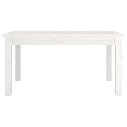 vidaXL Couchtisch Weiß 80x50x40 cm Massivholz Kiefer