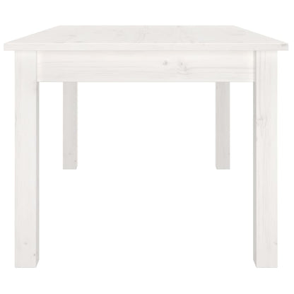 vidaXL Couchtisch Weiß 80x50x40 cm Massivholz Kiefer