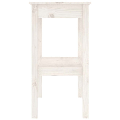 vidaXL Console blanche 110x40x75 cm en bois de pin massif