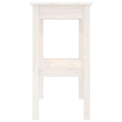 vidaXL Konsolentisch Weiß 80x40x75 cm Massivholz Kiefer