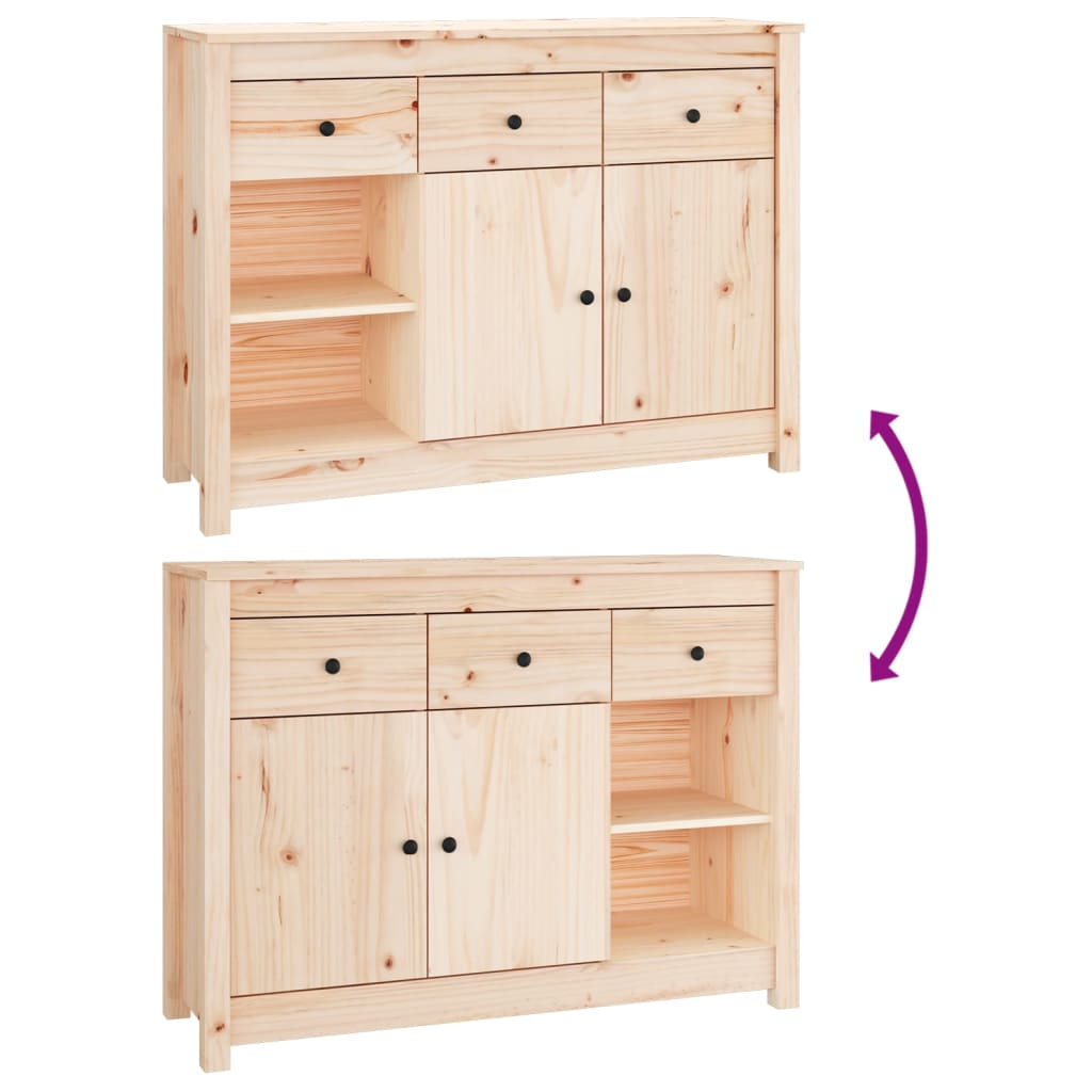 vidaXL Buffet 100x35x74 cm Bois de pin massif