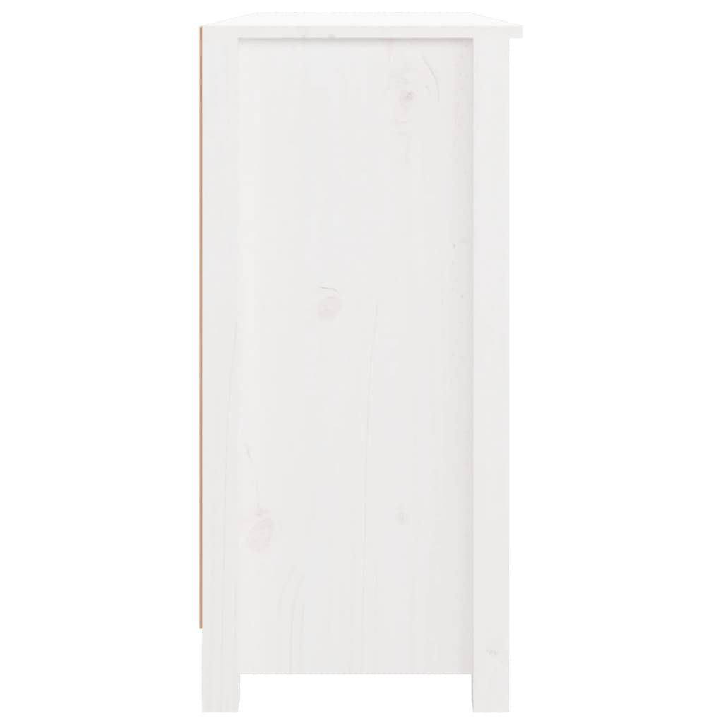 vidaXL Buffet blanc 100x35x74 cm Bois de pin massif