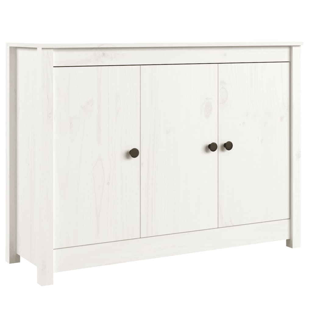vidaXL Buffet blanc 100x35x74 cm Bois de pin massif