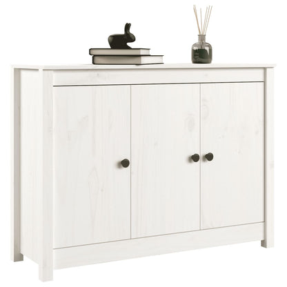 vidaXL Buffet blanc 100x35x74 cm Bois de pin massif