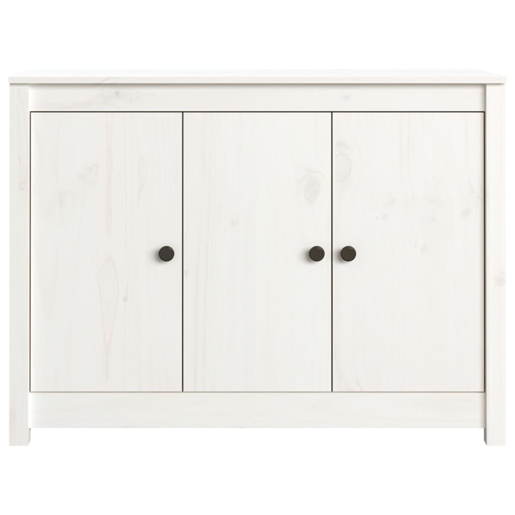 vidaXL Buffet blanc 100x35x74 cm Bois de pin massif