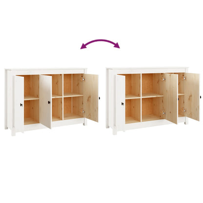 vidaXL Buffet blanc 100x35x74 cm Bois de pin massif
