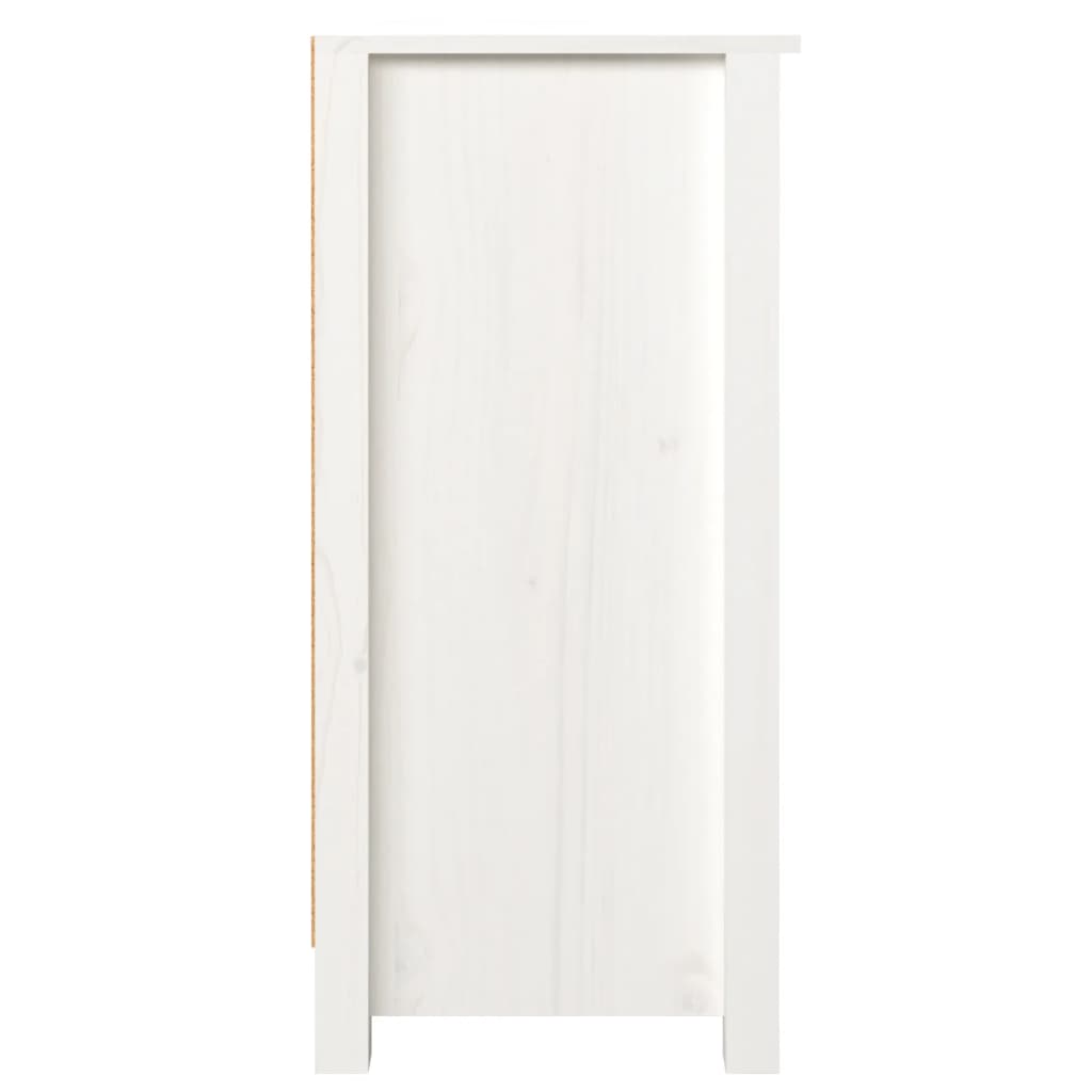 vidaXL Buffet blanc 100x35x74 cm Bois de pin massif