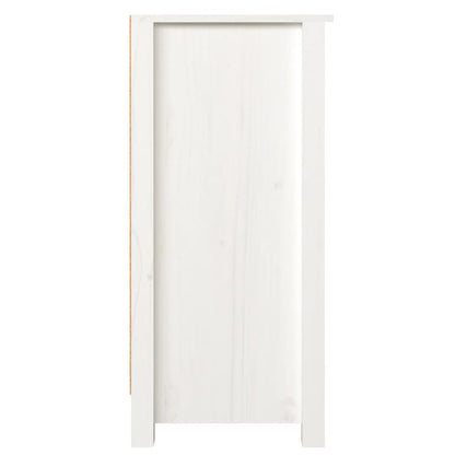 vidaXL Buffet blanc 100x35x74 cm Bois de pin massif