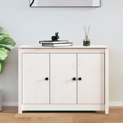 vidaXL Buffet blanc 100x35x74 cm Bois de pin massif