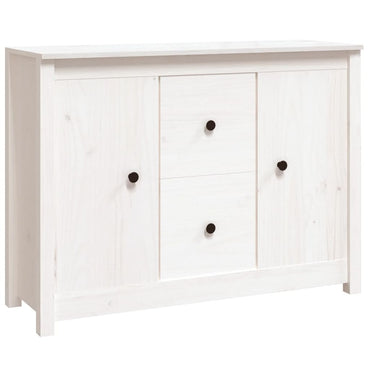 vidaXL Buffet blanc 100x35x74 cm Bois de pin massif