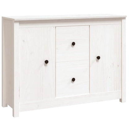 vidaXL Buffet blanc 100x35x74 cm Bois de pin massif