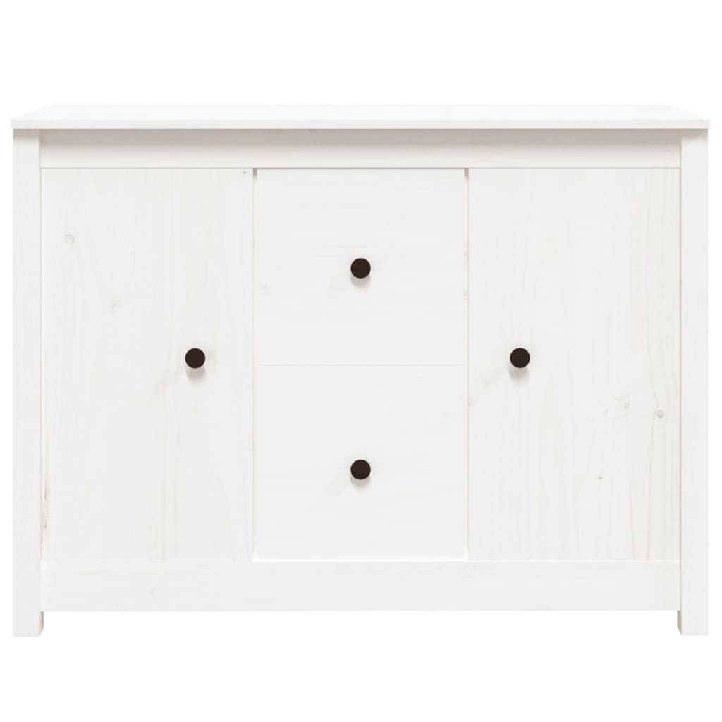 vidaXL Buffet blanc 100x35x74 cm Bois de pin massif