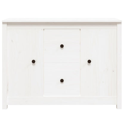 vidaXL Buffet blanc 100x35x74 cm Bois de pin massif