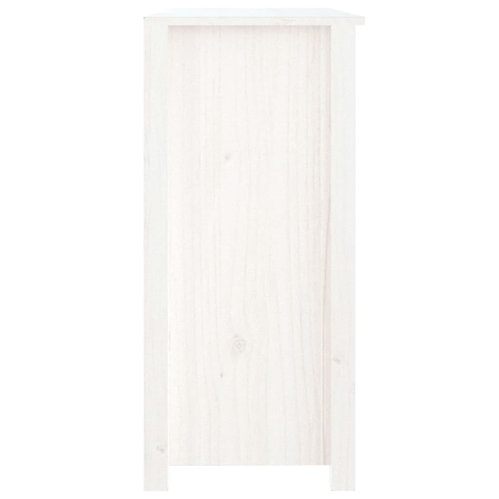 vidaXL Buffet blanc 100x35x74 cm Bois de pin massif