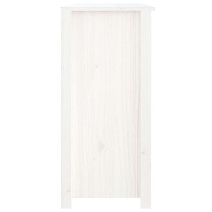 vidaXL Buffet blanc 100x35x74 cm Bois de pin massif
