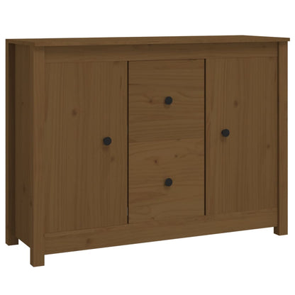 vidaXL Buffet marron miel 100x35x74 cm en pin massif