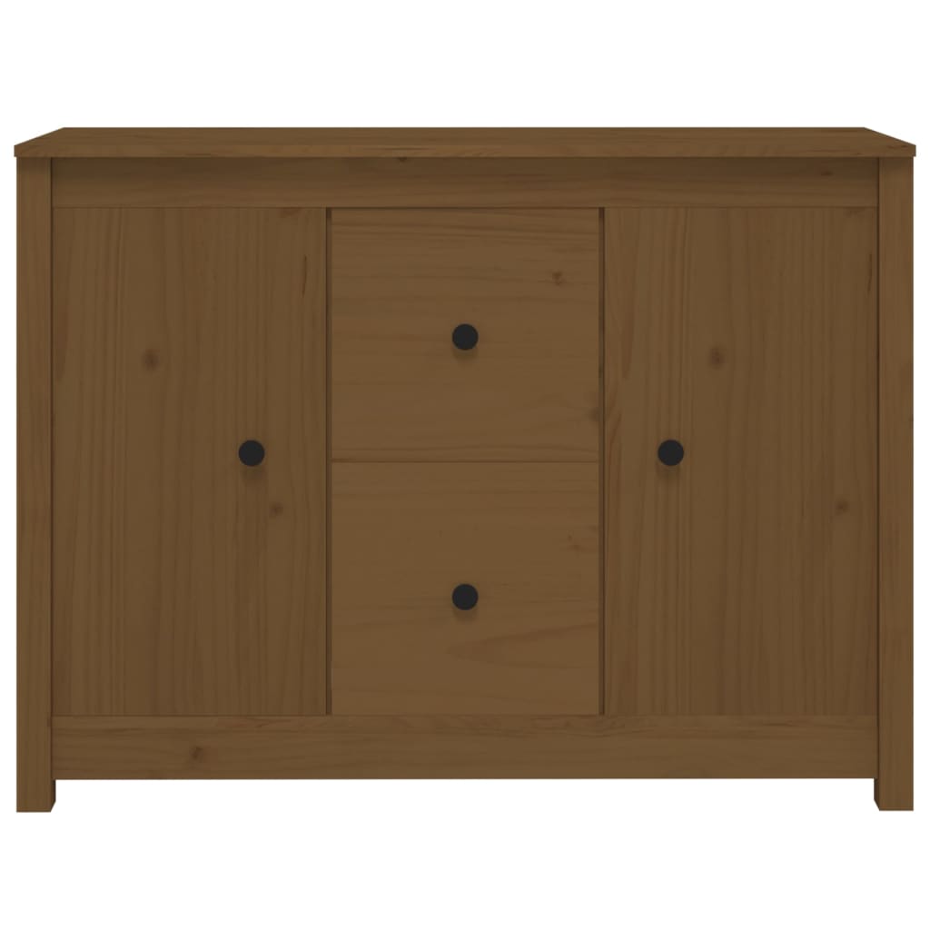 vidaXL Buffet marron miel 100x35x74 cm en pin massif