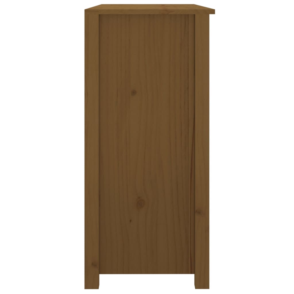 vidaXL Buffet marron miel 100x35x74 cm en pin massif