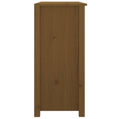 vidaXL Buffet marron miel 100x35x74 cm en pin massif