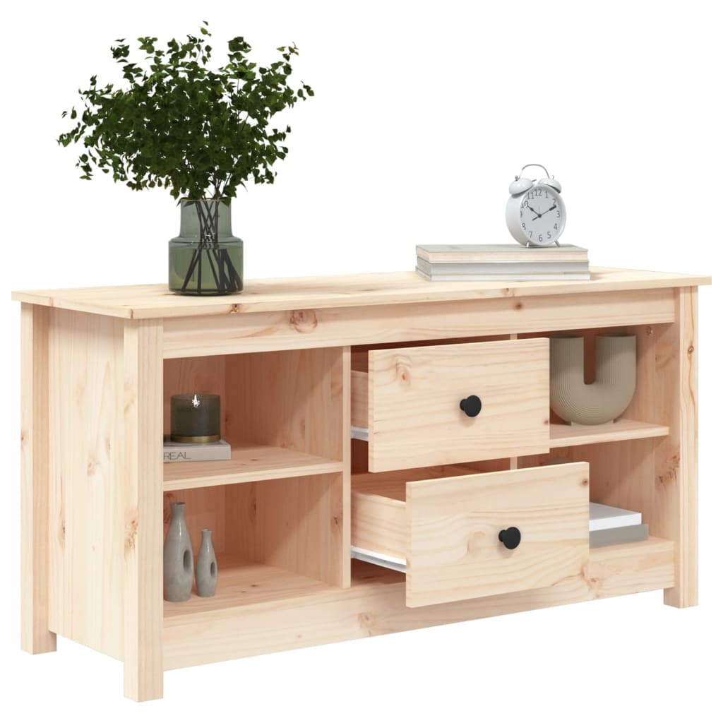 vidaXL Meuble TV 103x36,5x52 cm Bois de pin massif
