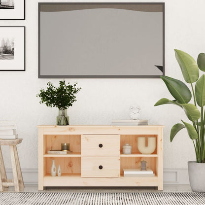 vidaXL Meuble TV 103x36,5x52 cm Bois de pin massif