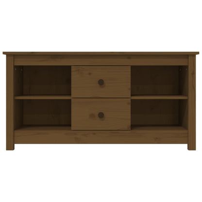 vidaXL TV-Schrank Honigbraun 103x36,5x52 cm Massivholz Kiefer