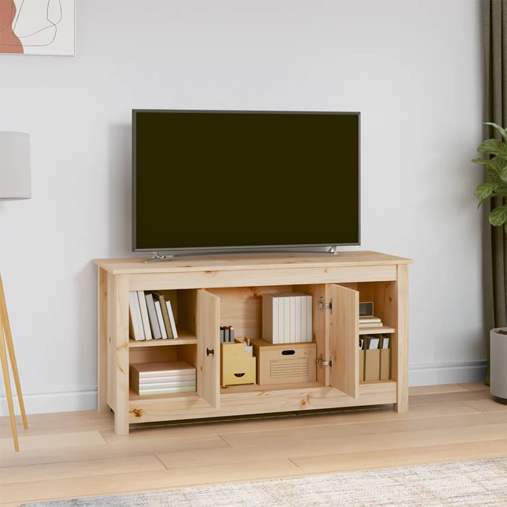 vidaXL Meuble TV 103x36,5x52 cm Bois de pin massif