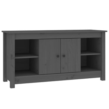 Meuble TV vidaXL Gris 103x36,5x52 cm Bois de pin massif