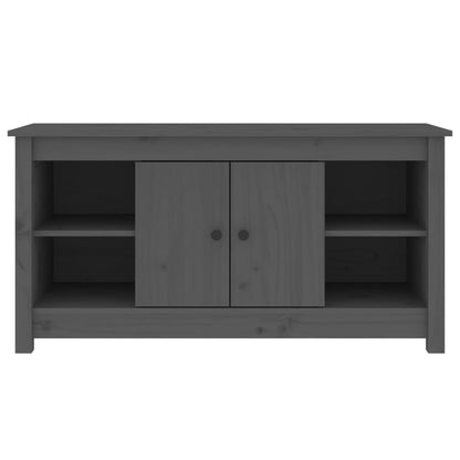 Meuble TV vidaXL Gris 103x36,5x52 cm Bois de pin massif