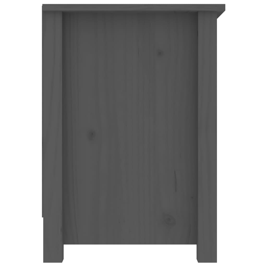 Meuble TV vidaXL Gris 103x36,5x52 cm Bois de pin massif