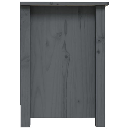 vidaXL Meuble TV gris 70x36,5x52 cm Bois de pin massif
