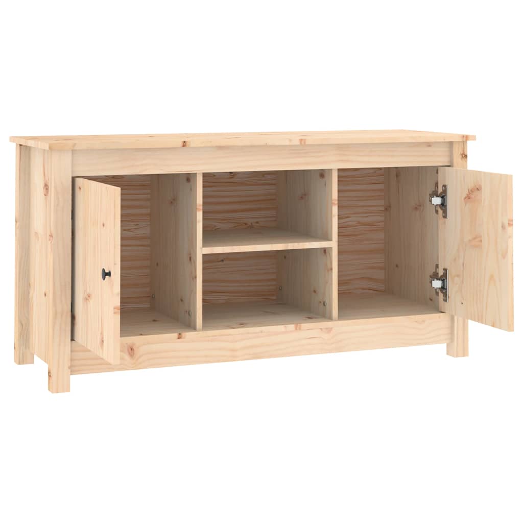 vidaXL Meuble TV 103x36,5x52 cm Bois de pin massif