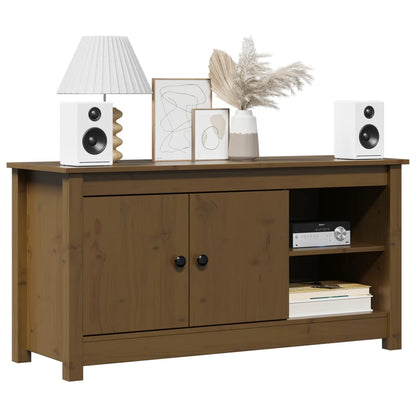 vidaXL TV-Schrank Honigbraun 103x36,5x52 cm Massivholz Kiefer