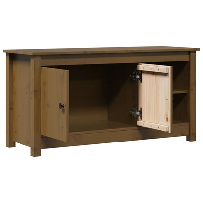 vidaXL TV-Schrank Honigbraun 103x36,5x52 cm Massivholz Kiefer