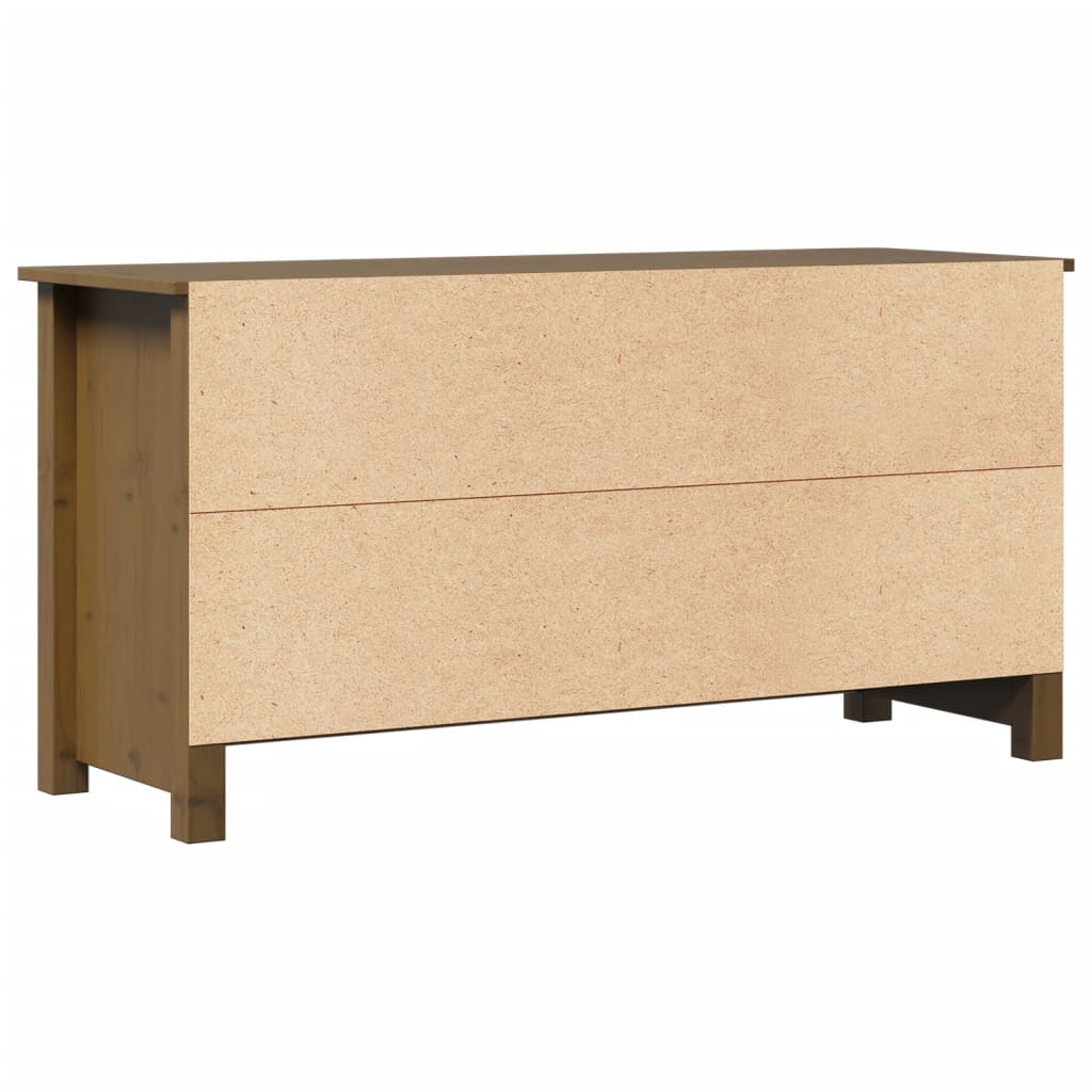 vidaXL TV-Schrank Honigbraun 103x36,5x52 cm Massivholz Kiefer