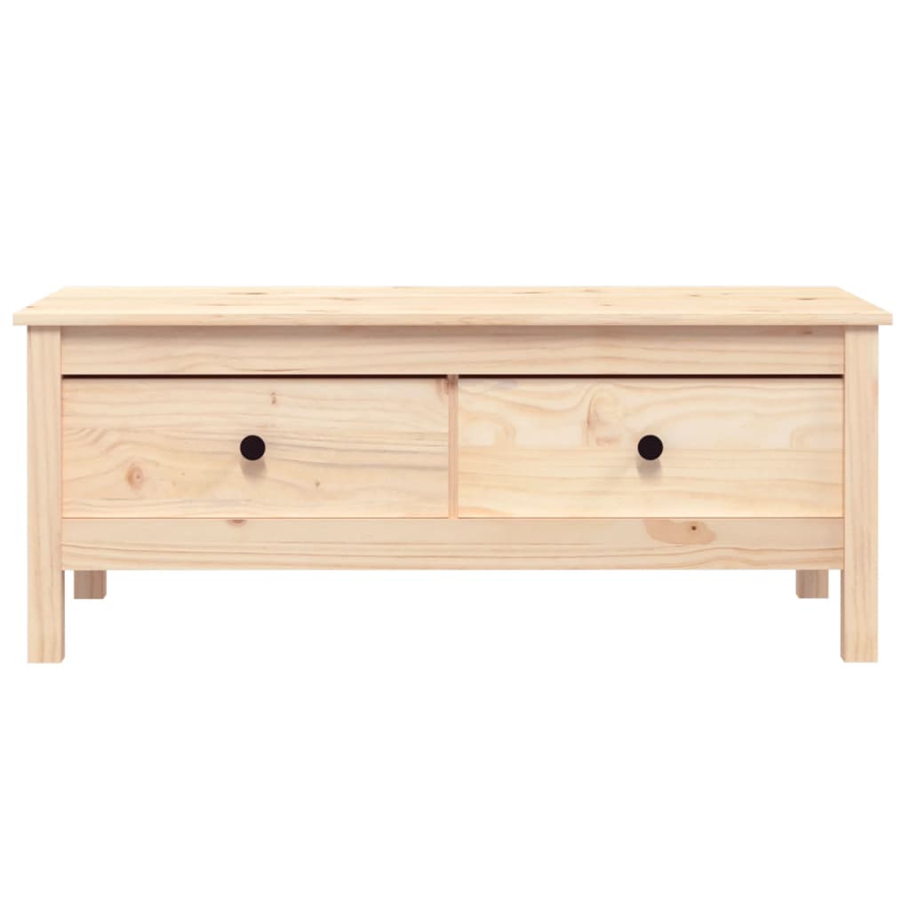 vidaXL Couchtisch 100x50x40 cm Massivholz Kiefer