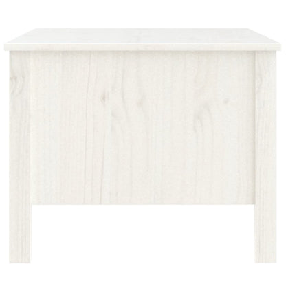 vidaXL Couchtisch Weiß 100x50x40 cm Massivholz Kiefer