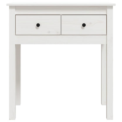 vidaXL Console de table blanc 70x35x75 cm pin massif