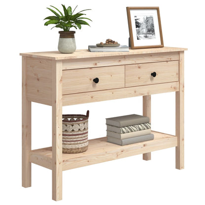vidaXL Table console 100x35x75 cm Bois de pin massif