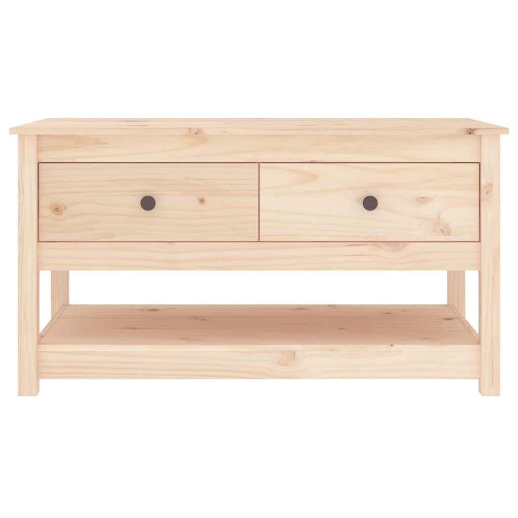 vidaXL Couchtisch 102x49x55 cm Massivholz Kiefer